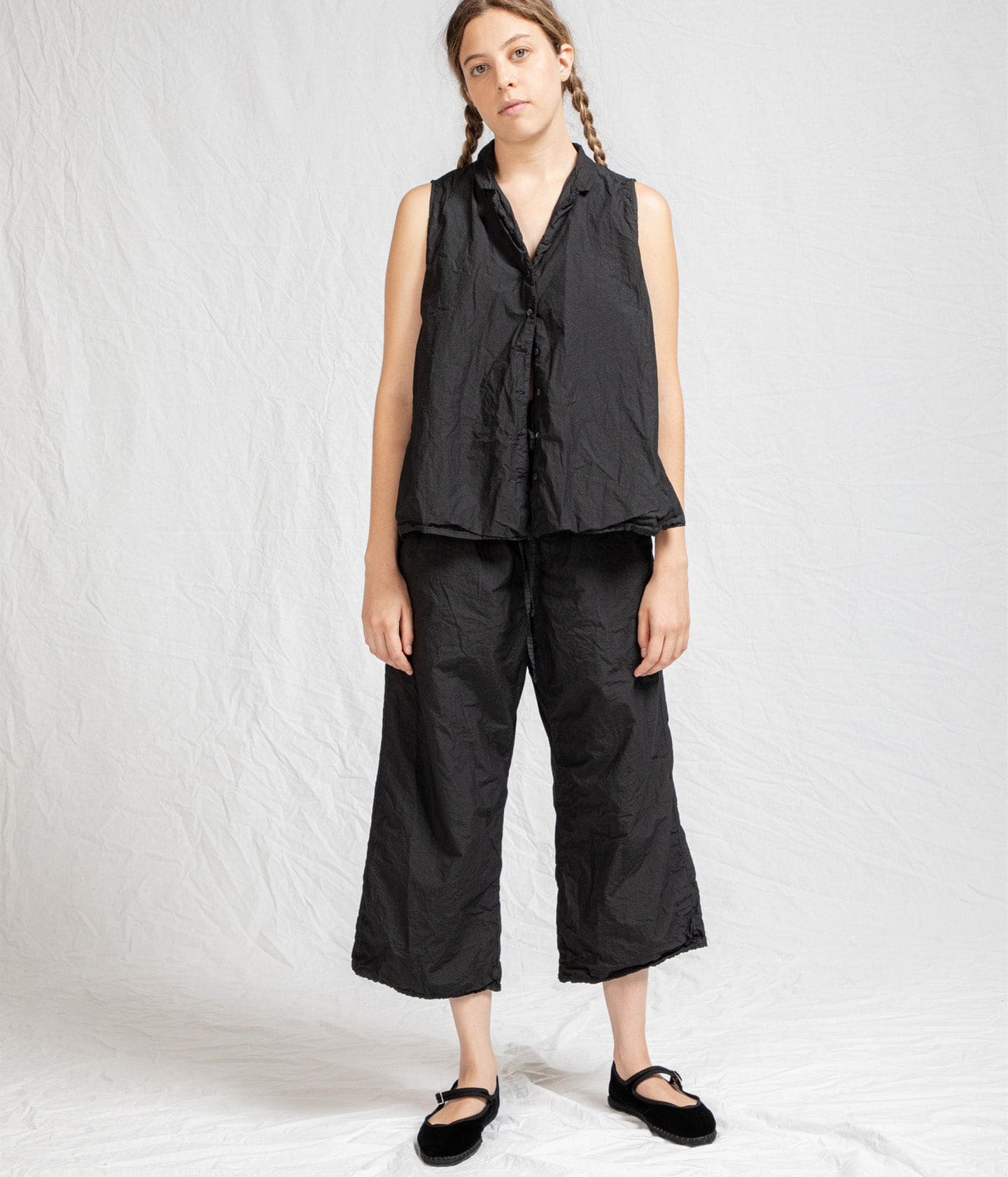 ALBUM DI FAMIGLIA - WIDE & SHORT TROUSERS TC LIGHT COTTON TROUSERS