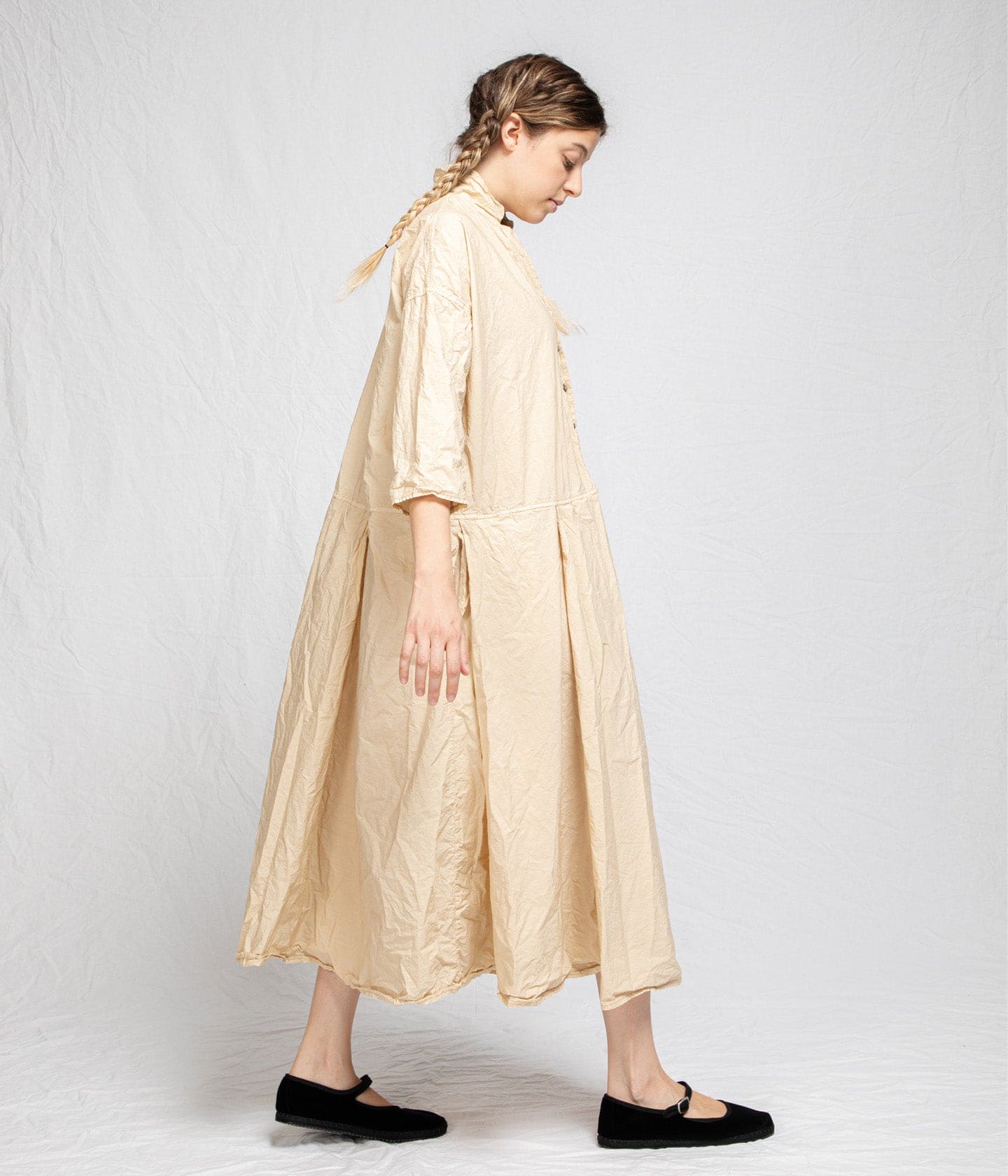 ALBUM DI FAMIGLIA - TAILORED COLLAR DRESS TC LIGHT COTTON DRESS