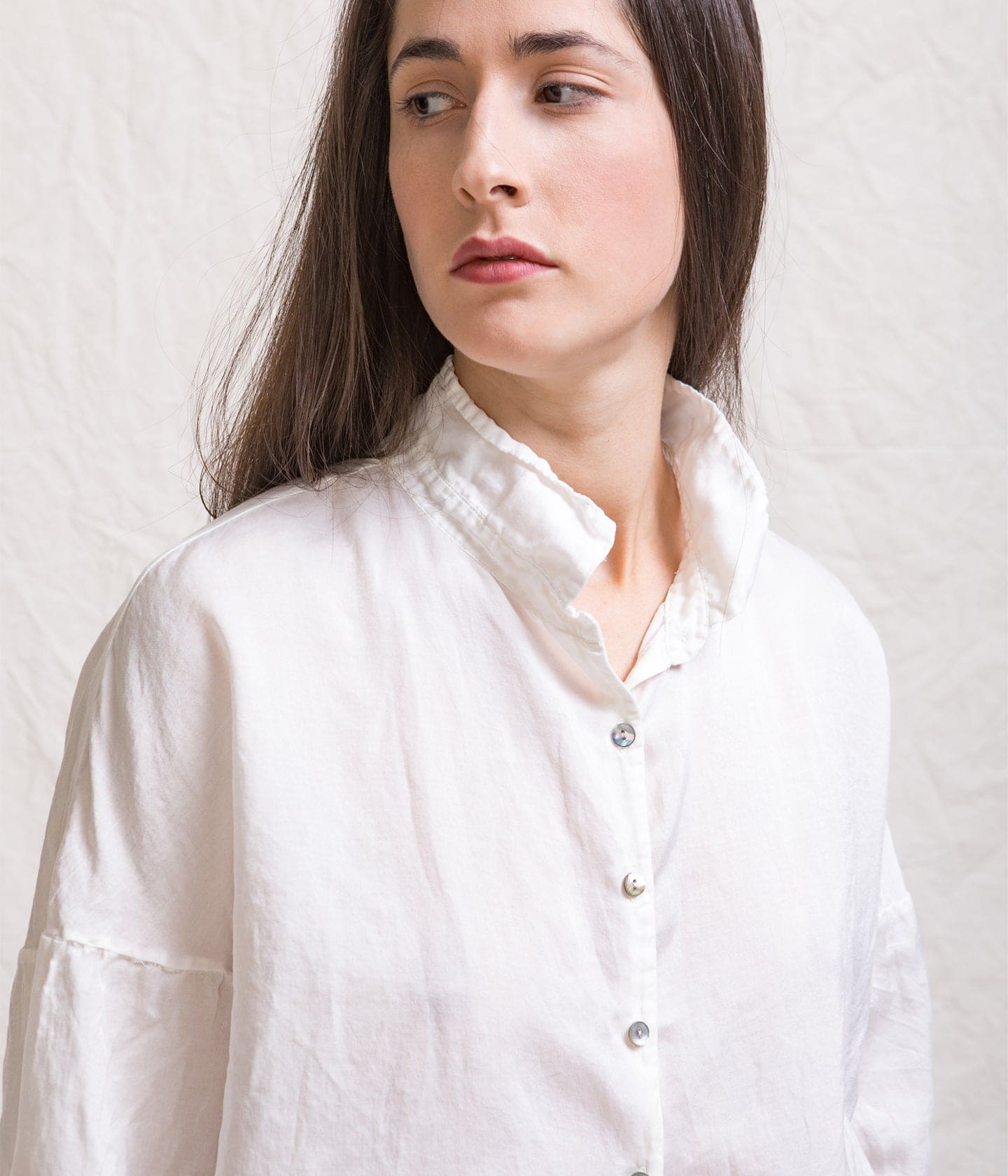 ALBUM DI FAMIGLIA - SILK SHORT COLLAR SHIRT