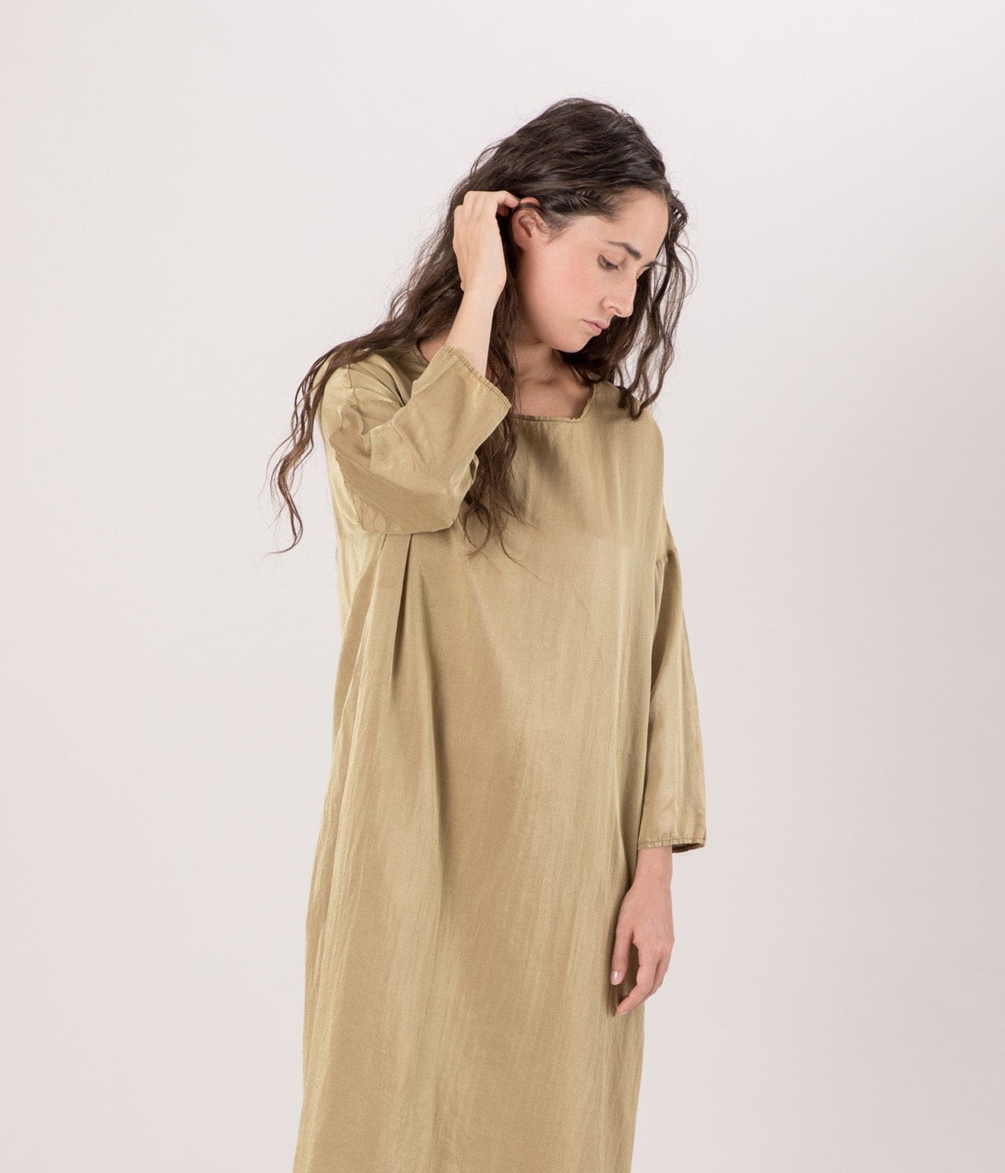 ALBUM DI FAMIGLIA - SIMPLE T-DRESS SC - SILK COTTON