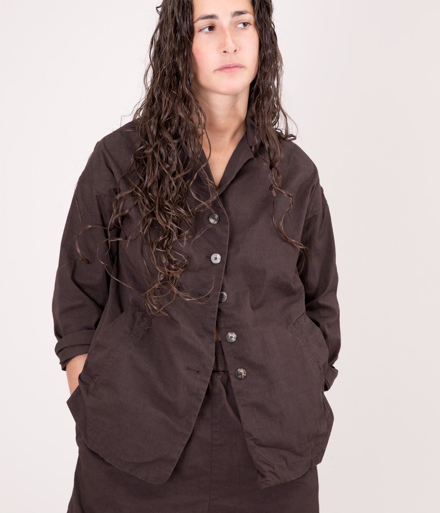 ALBUM DI FAMIGLIA - LOOSE GABARDINE BLAZER WG