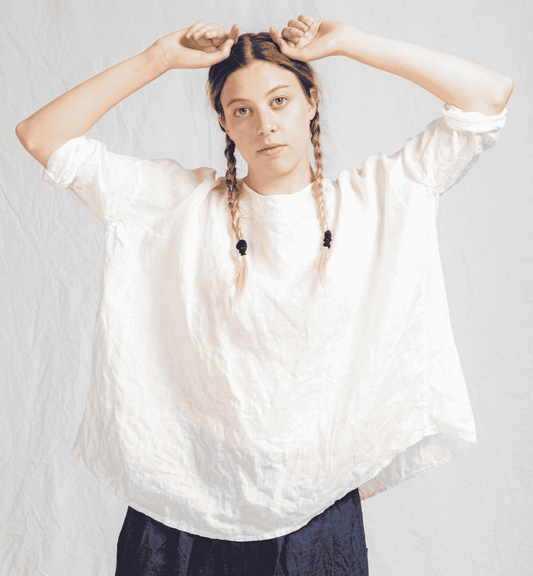 ALBUM DI FAMIGLIA - SHORT TUNIC LL - LIGHT LINEN