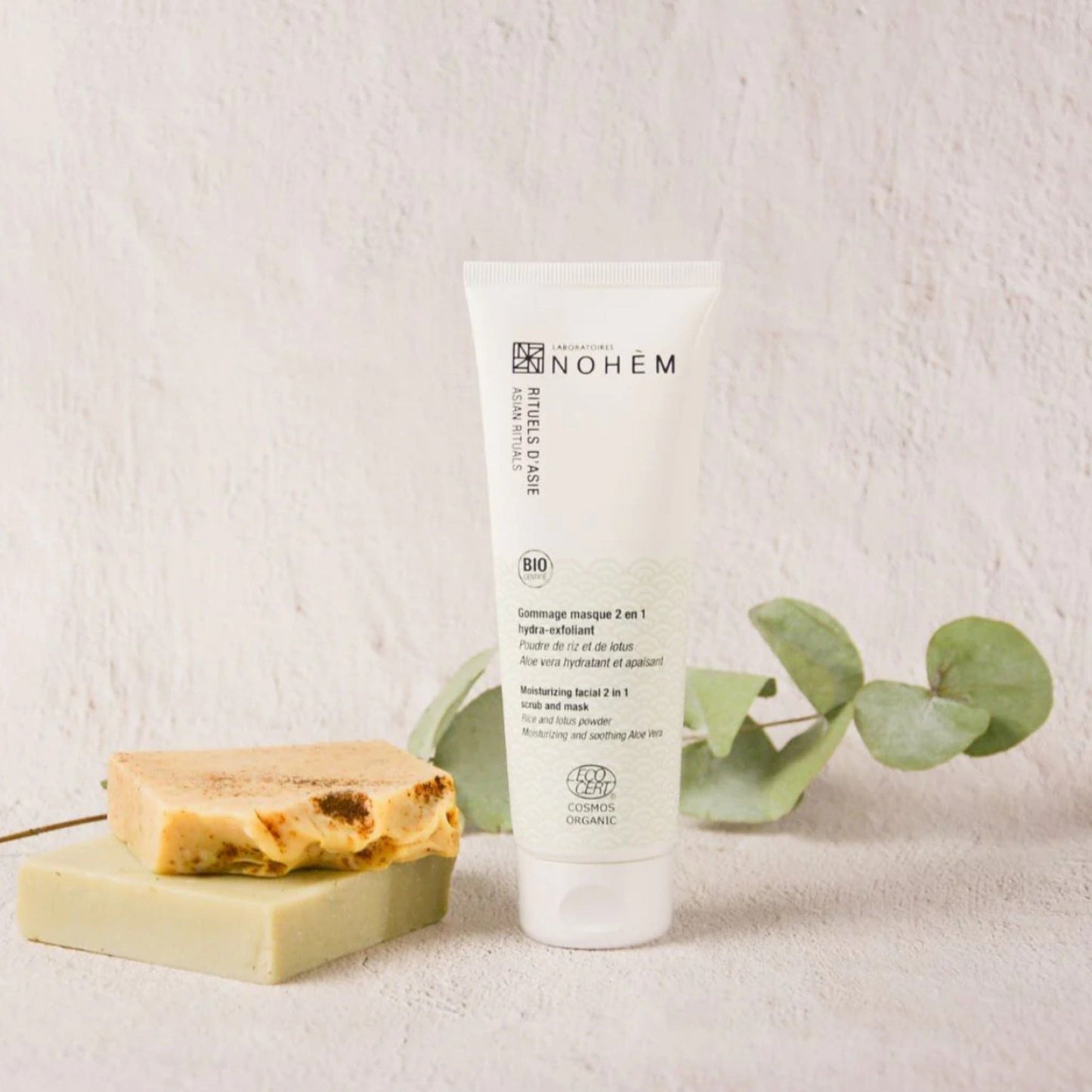 NOHEM - 2-IN-1 -  GENTLE EXFOLIANTING x MOISTURIZING FACE MASK