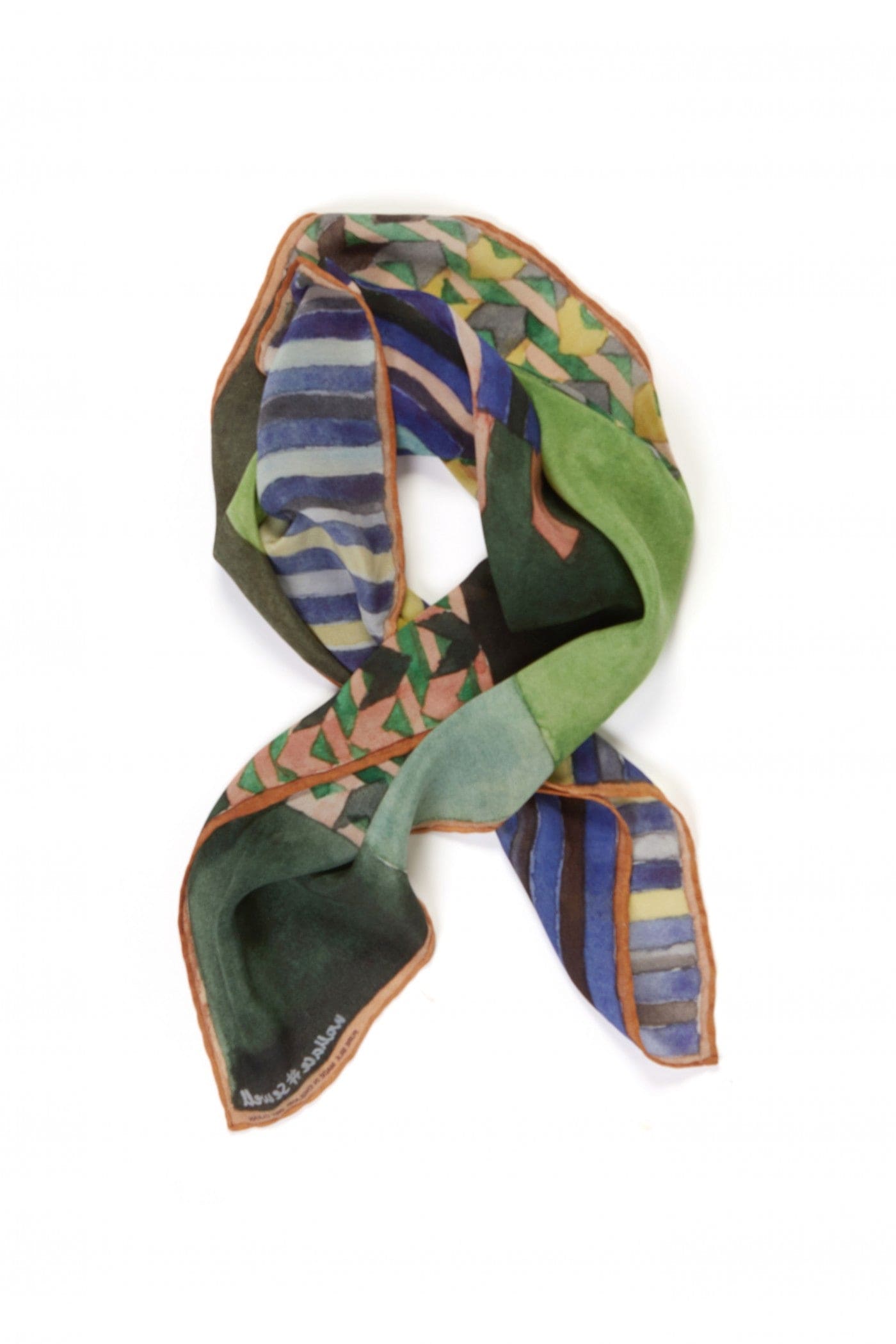 WALLACE+SEWELL - SQUARE SILK SCARF - BYZANTINE