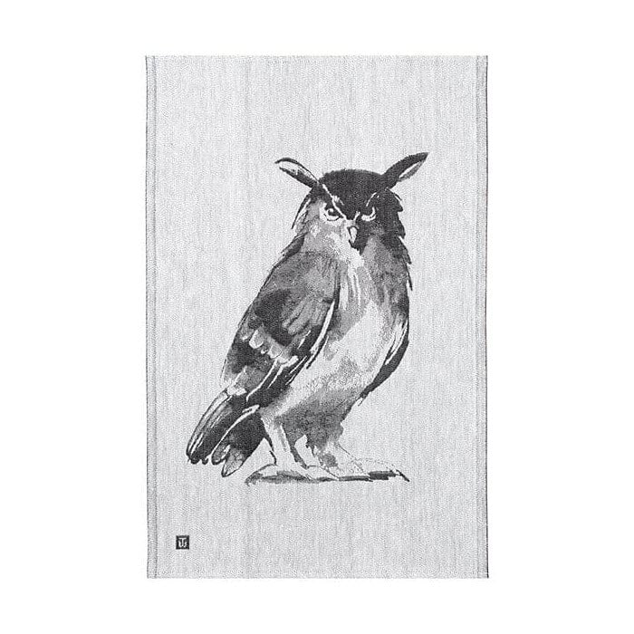 LAPUAN - HUUHKAJA OWL LINEN HAND TOWEL