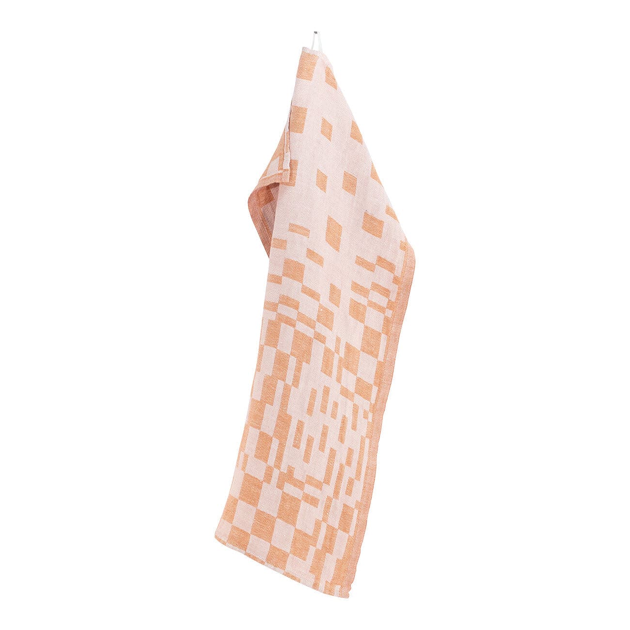 LAPUAN - KOODI LINEN HAND TOWEL. RUST+ROSE