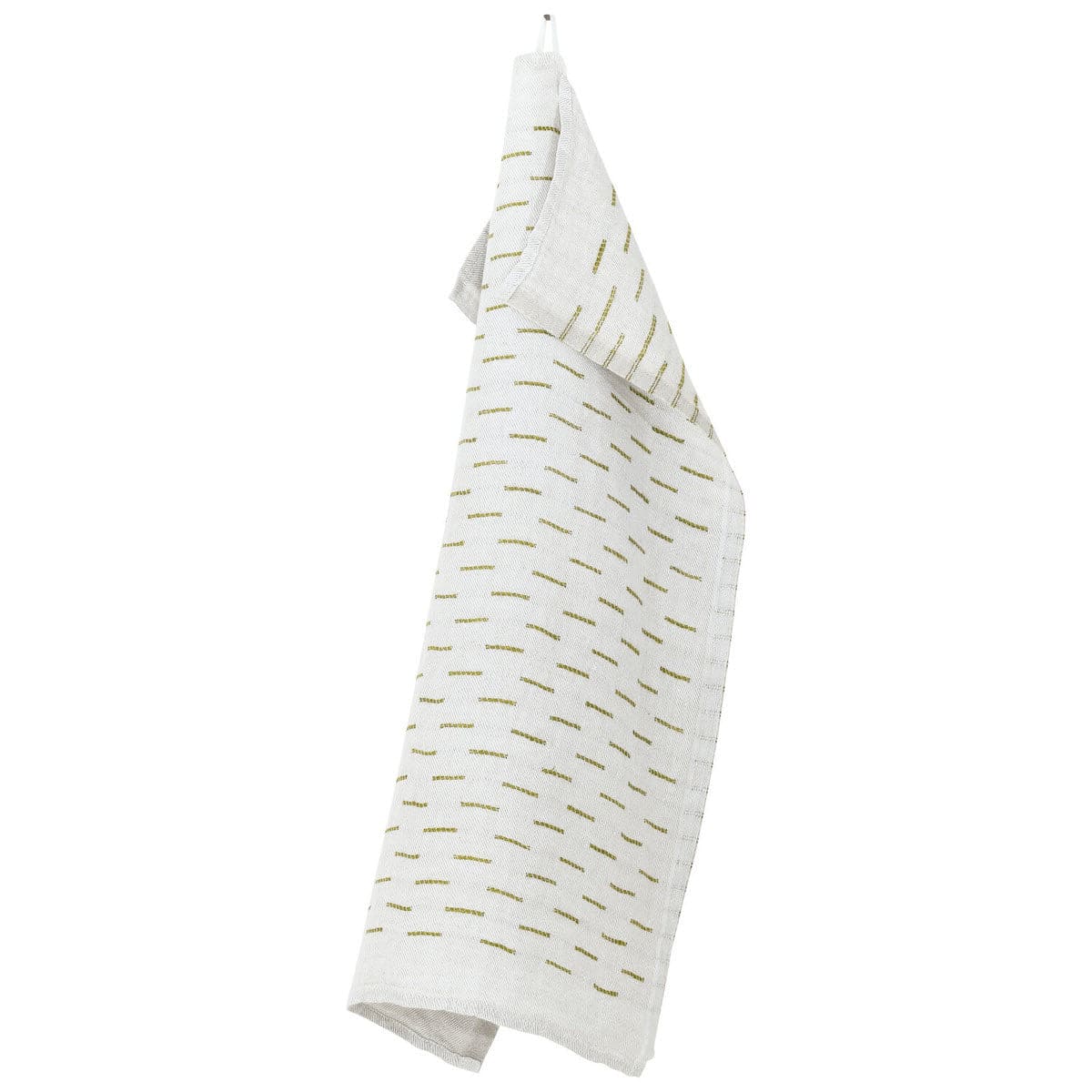 LAPUAN - PAUSSI - LINEN KING BATH TOWEL. NATURAL+OLIVE