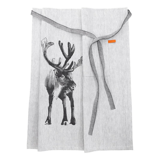 LAPUAN - PORO - REINDEER LINEN HALF (WAIST TIE) APRON