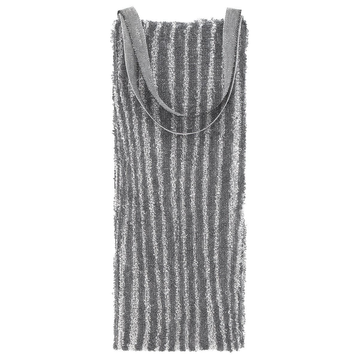 LAPUAN - VIILU LINEN TERRY BACK RUB. GREY+WHITE