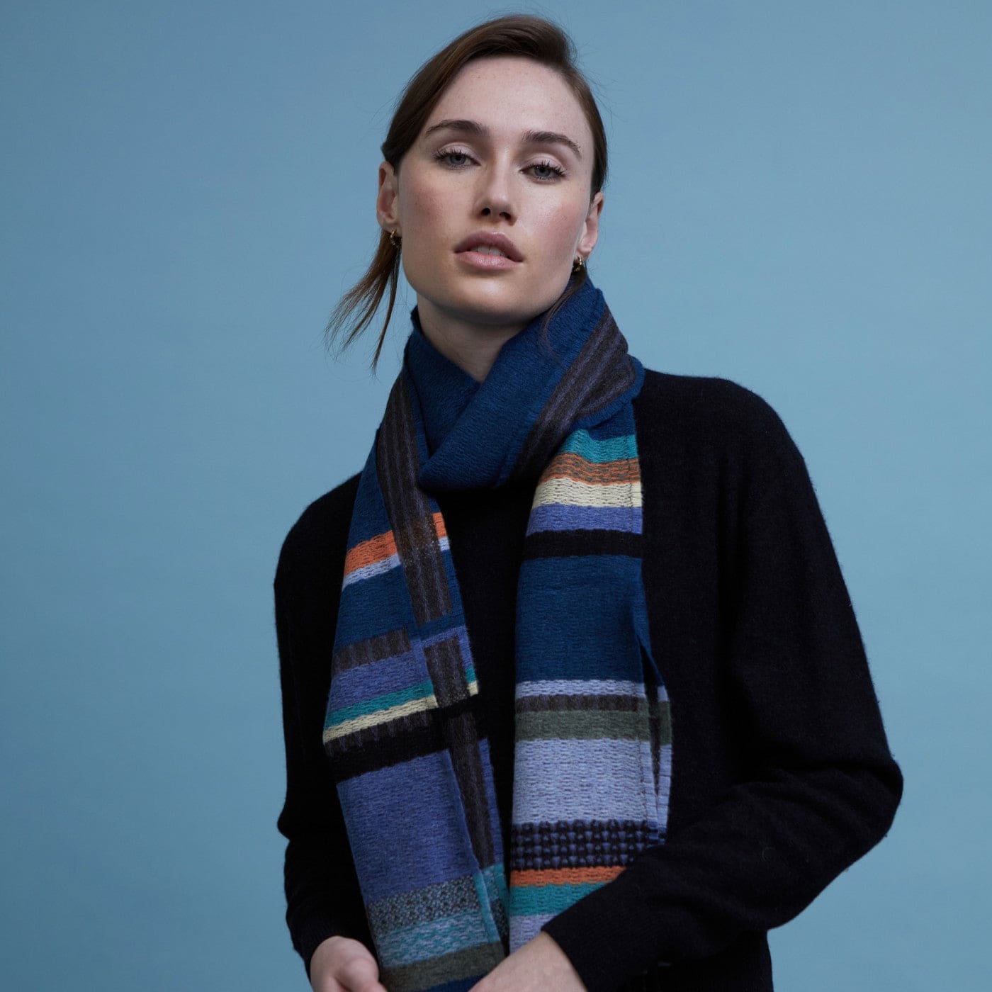 WALLACE+SEWELL - SCARF - DARLAND - BLUE