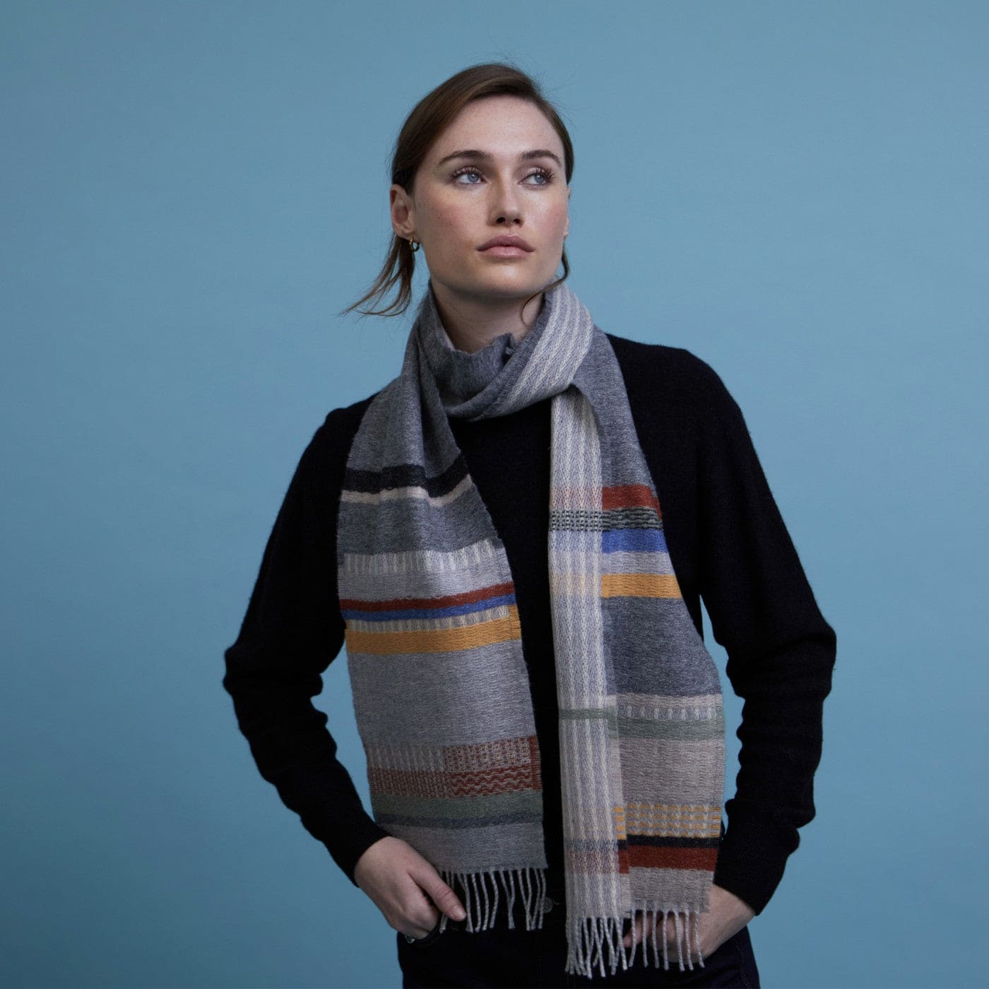 WALLACE+SEWELL - SCARF - DARLAND - GREY