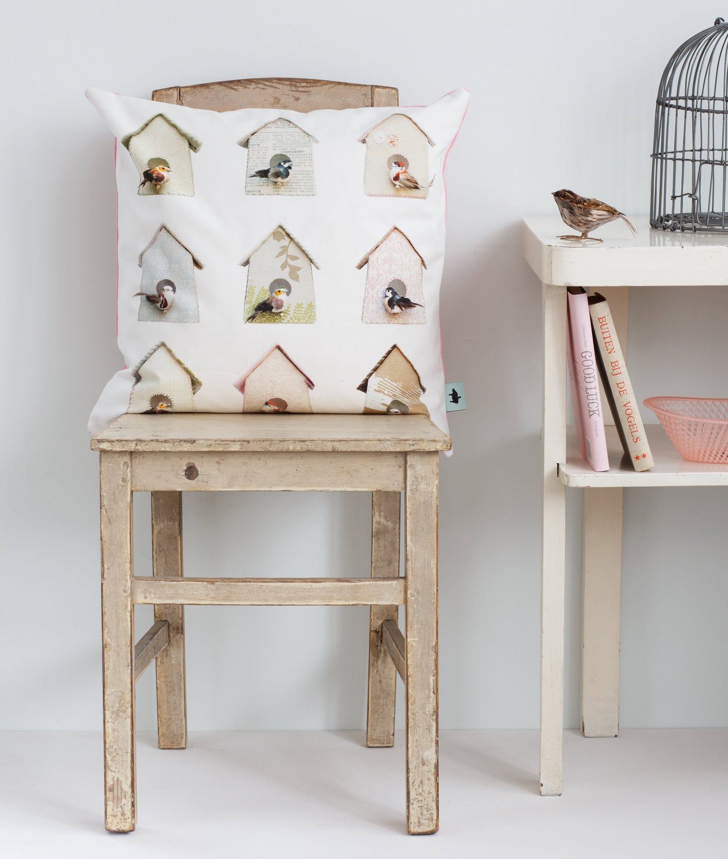 STUDIO DITTE - CUSHION - BIRD HOUSES