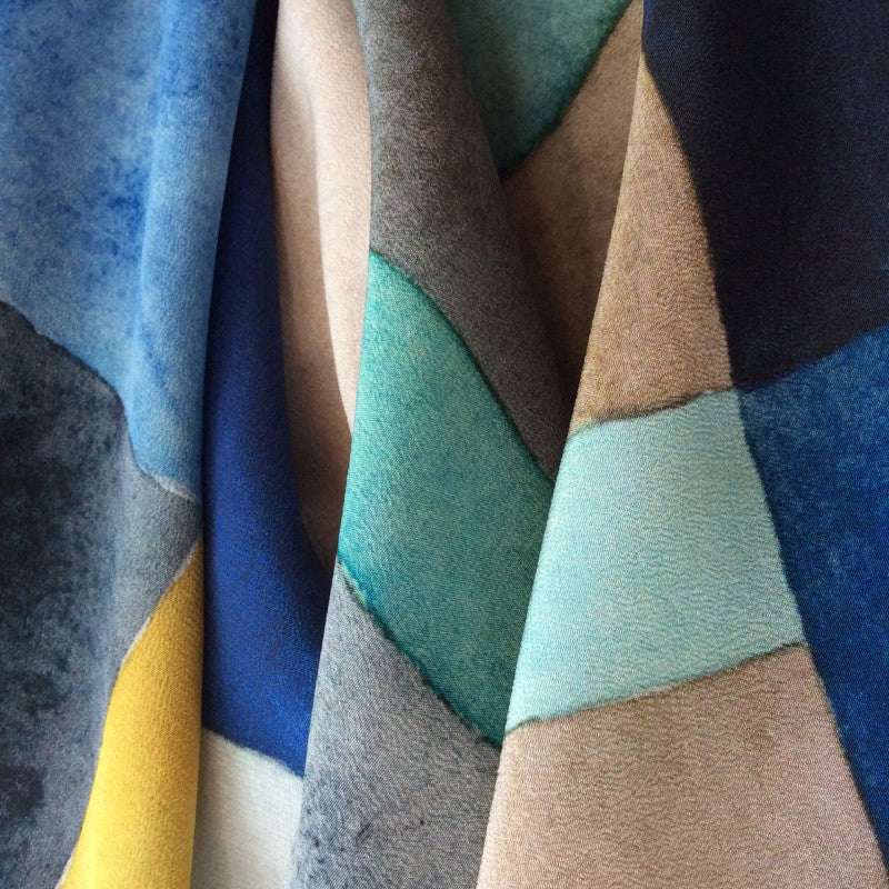 WALLACE+SEWELL - SILK SCARF - GRID