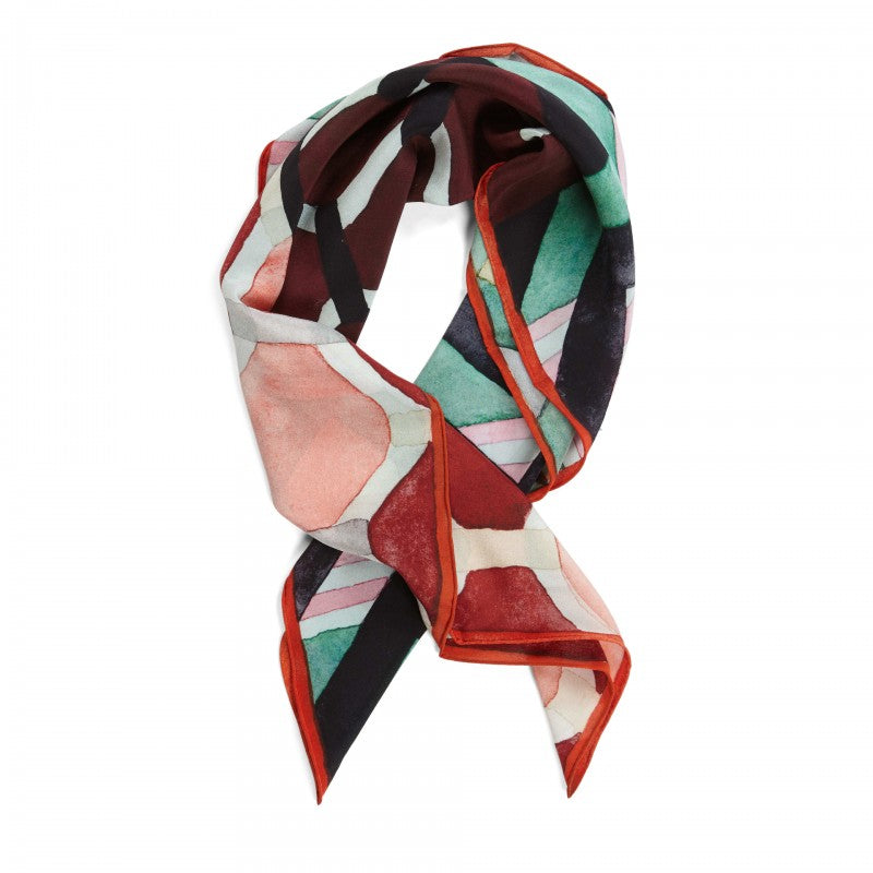 WALLACE+SEWELL - SQUARE SILK SCARF - RIPPLE