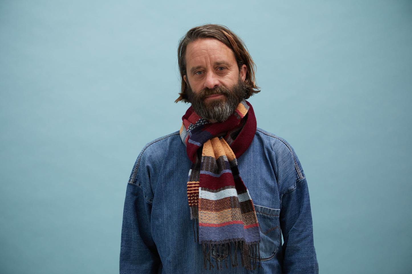 WALLACE+SEWELL - SCARF - DORVIGNY - CLARET