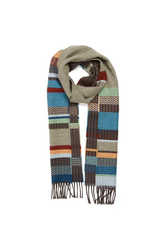 WALLACE+SEWELL - SCARF - DORVIGNY - LOVAT BLUE