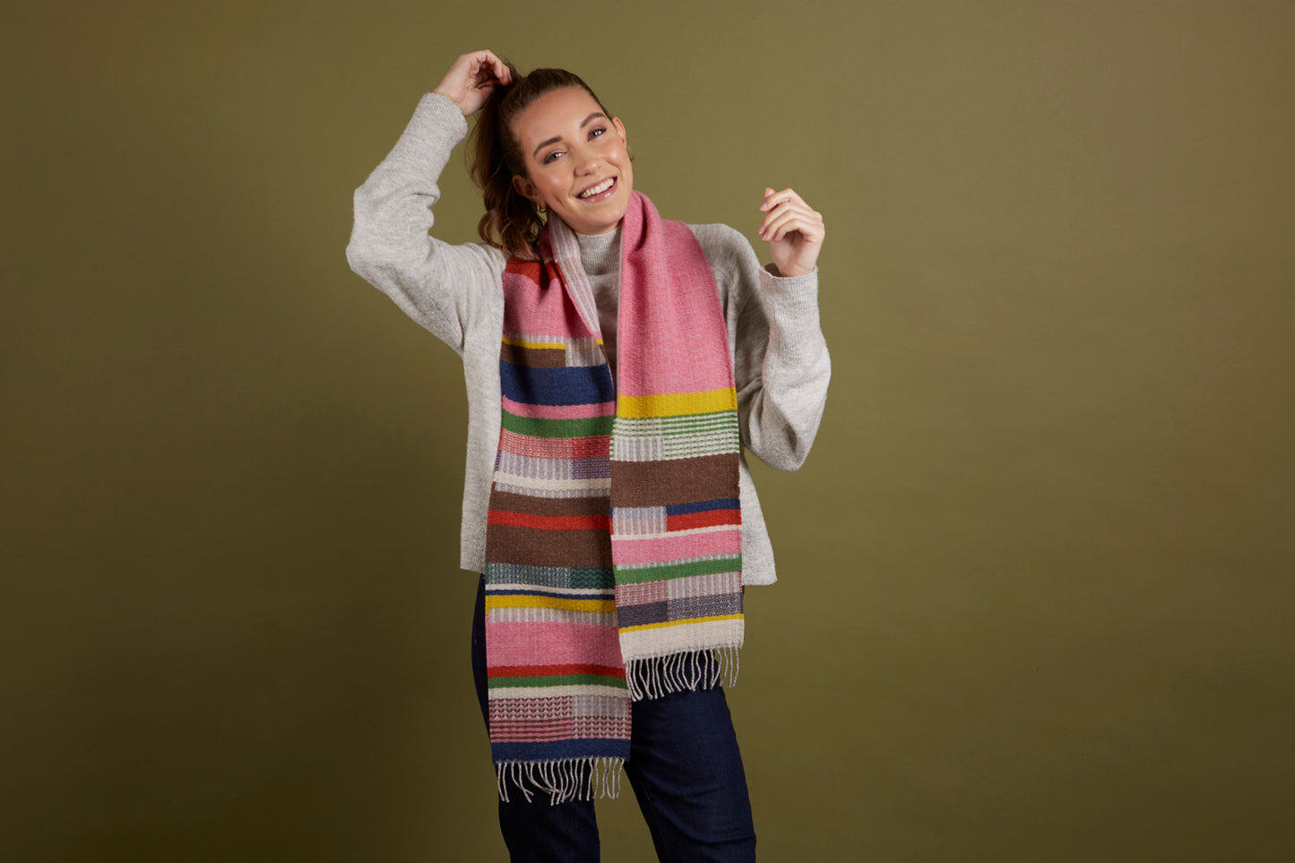 WALLACE+SEWELL - SCARF - DORVIGNY - PINK