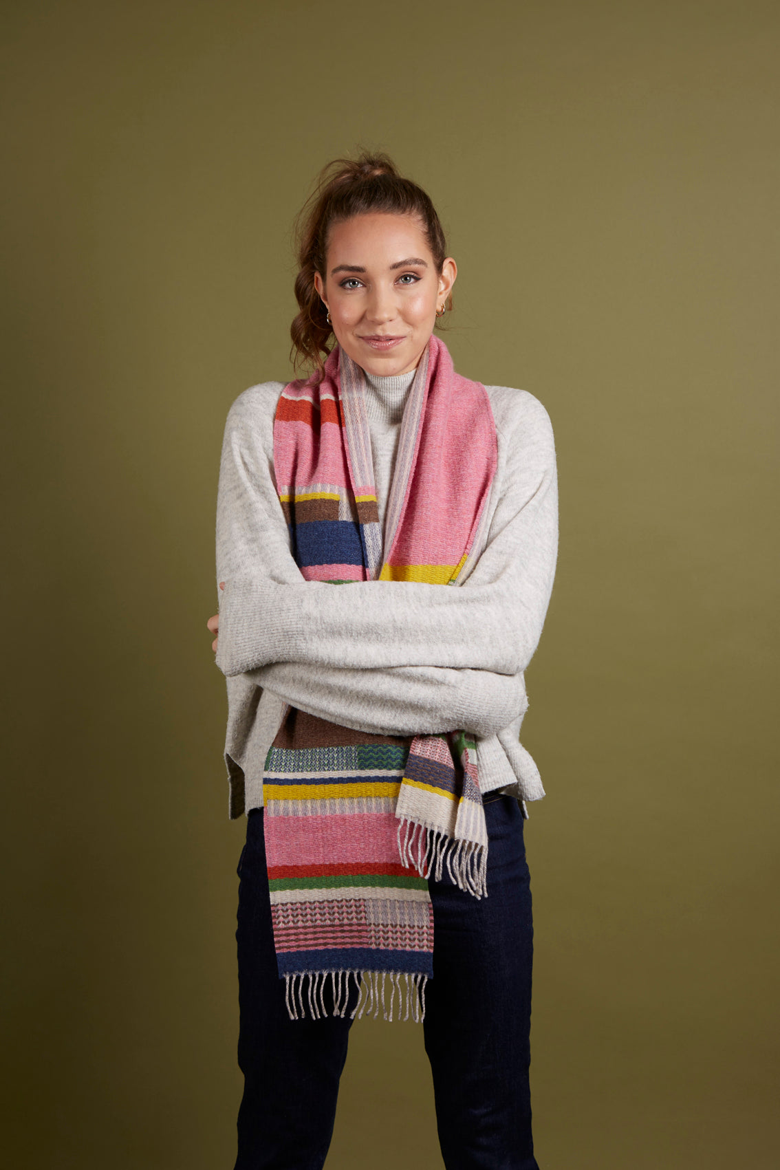 WALLACE+SEWELL - SCARF - DORVIGNY - PINK