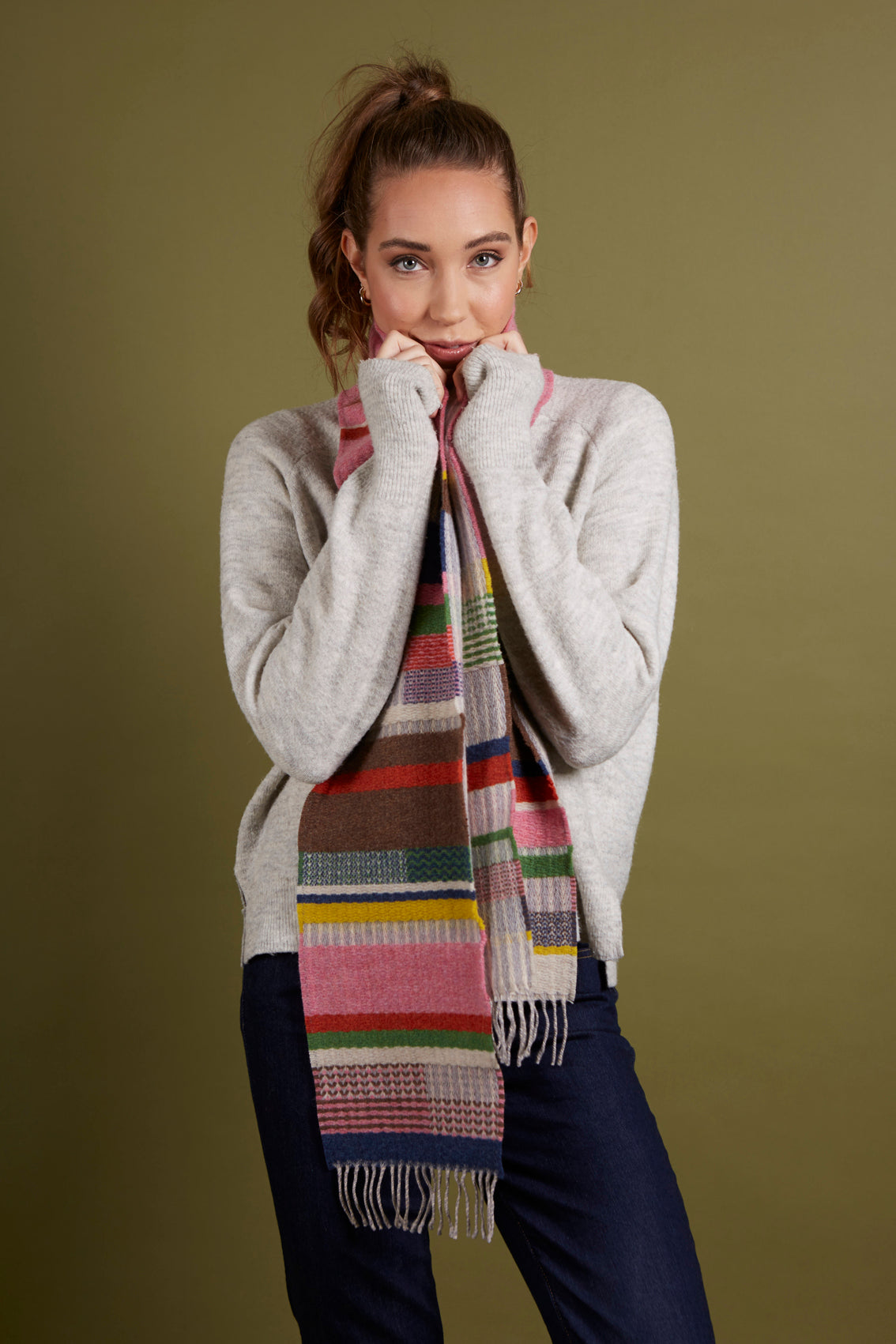 WALLACE+SEWELL - SCARF - DORVIGNY - PINK