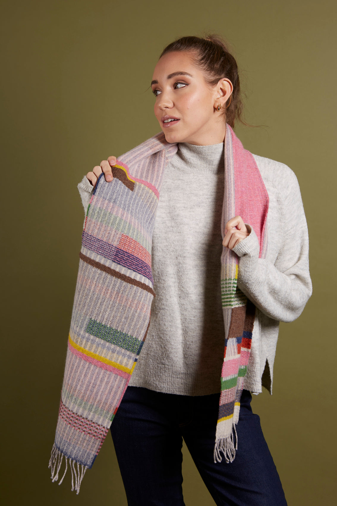 WALLACE+SEWELL - SCARF - DORVIGNY - PINK