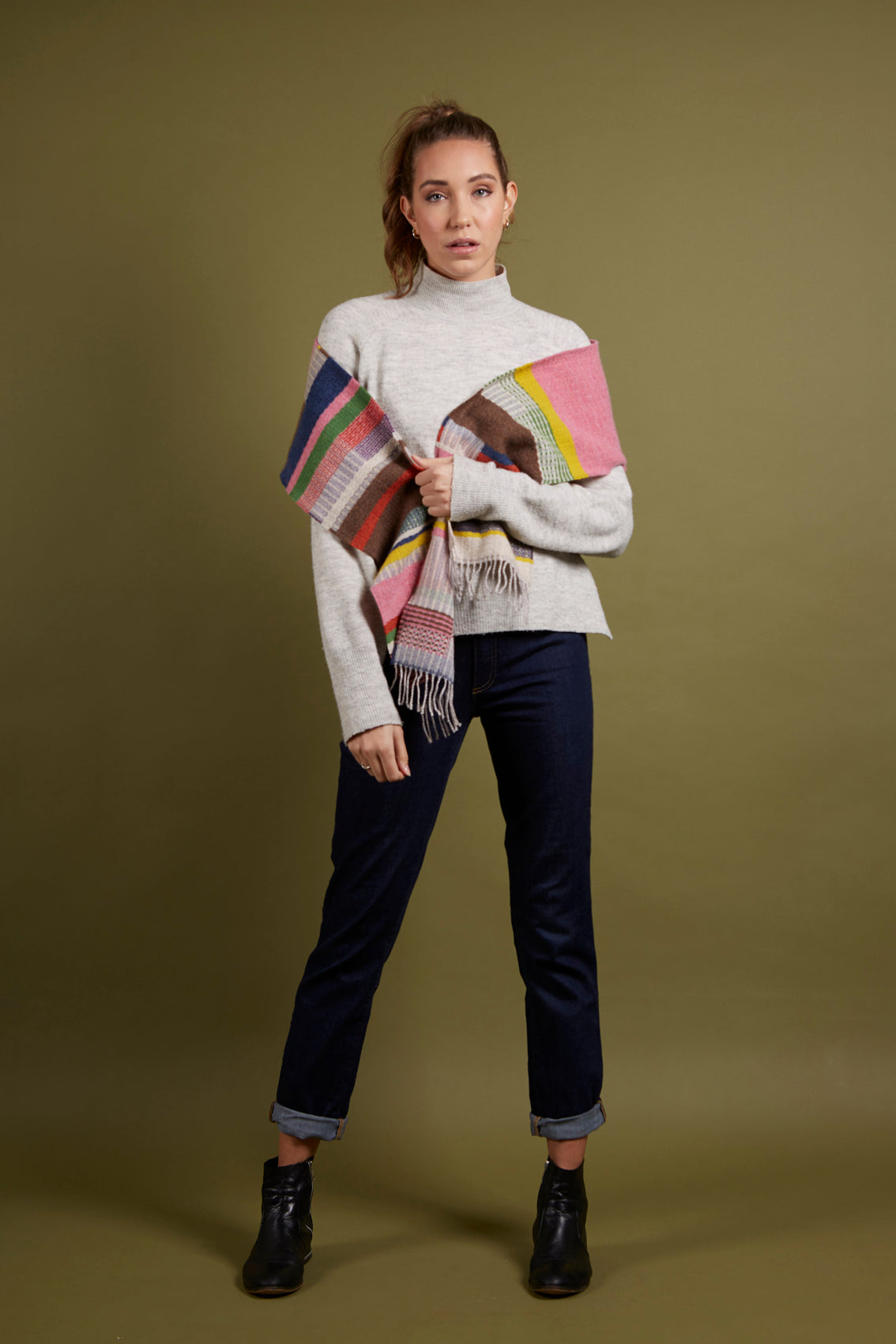 WALLACE+SEWELL - SCARF - DORVIGNY - PINK