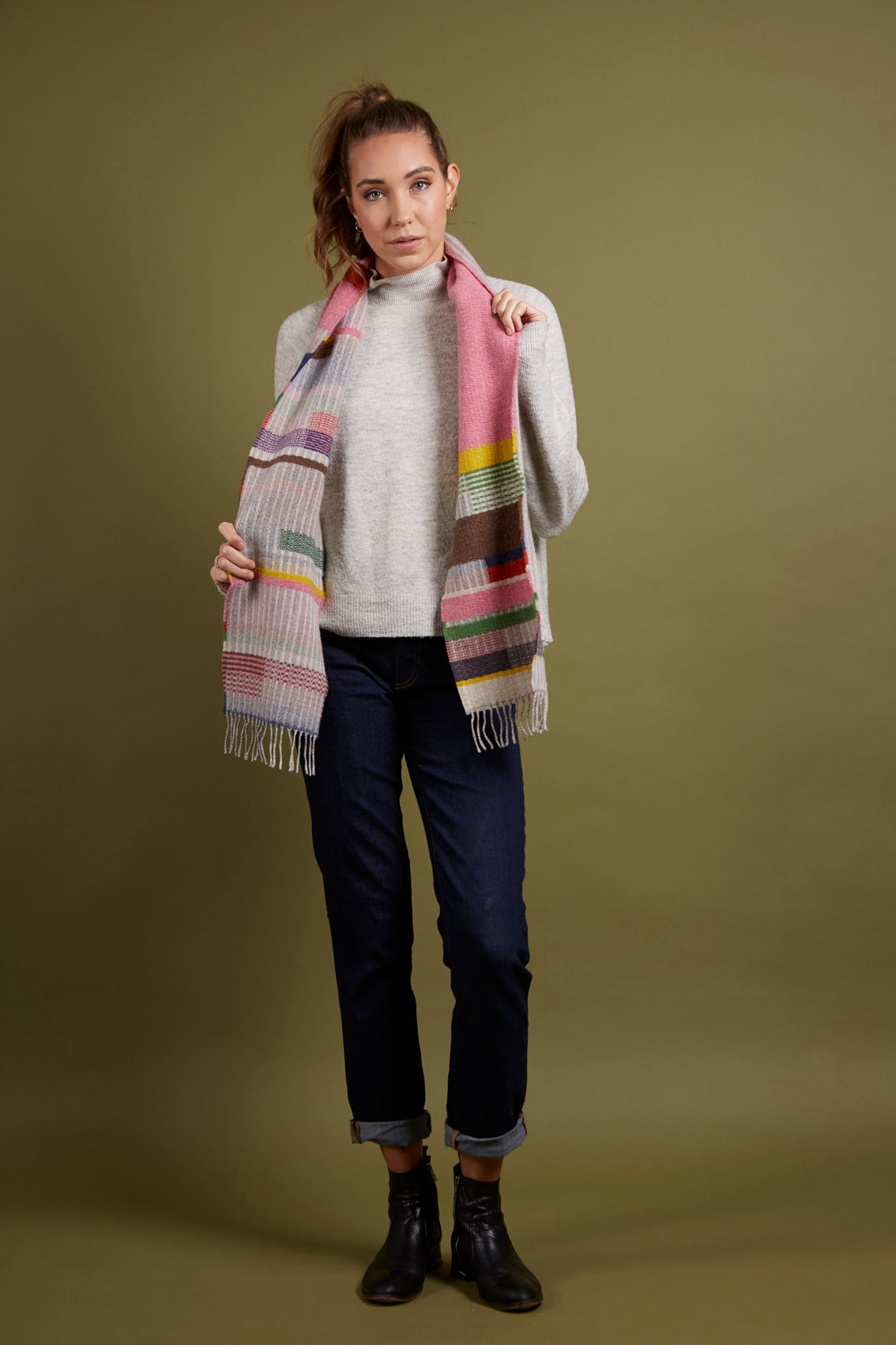 WALLACE+SEWELL - SCARF - DORVIGNY - PINK