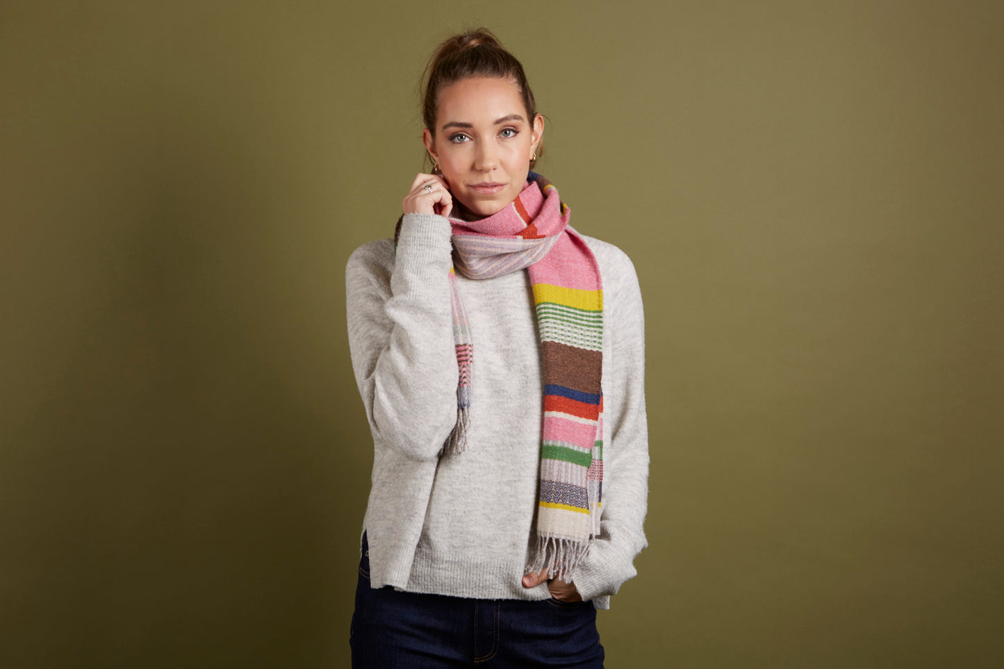 WALLACE+SEWELL - SCARF - DORVIGNY - PINK