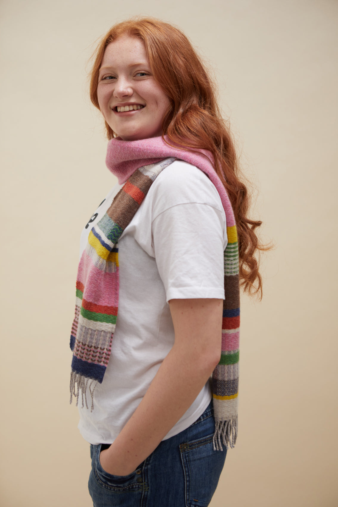 WALLACE+SEWELL - SCARF - DORVIGNY - PINK