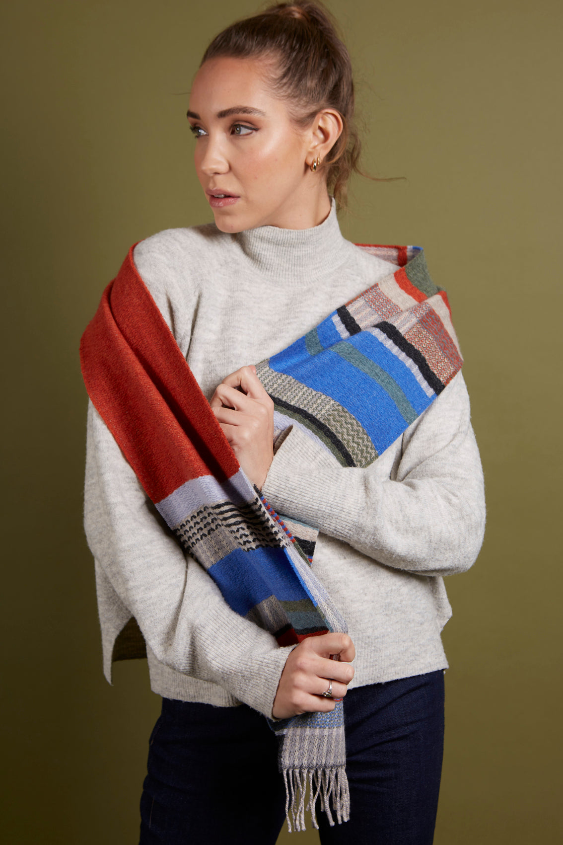 WALLACE+SEWELL - SCARF - DORVIGNY - RUST