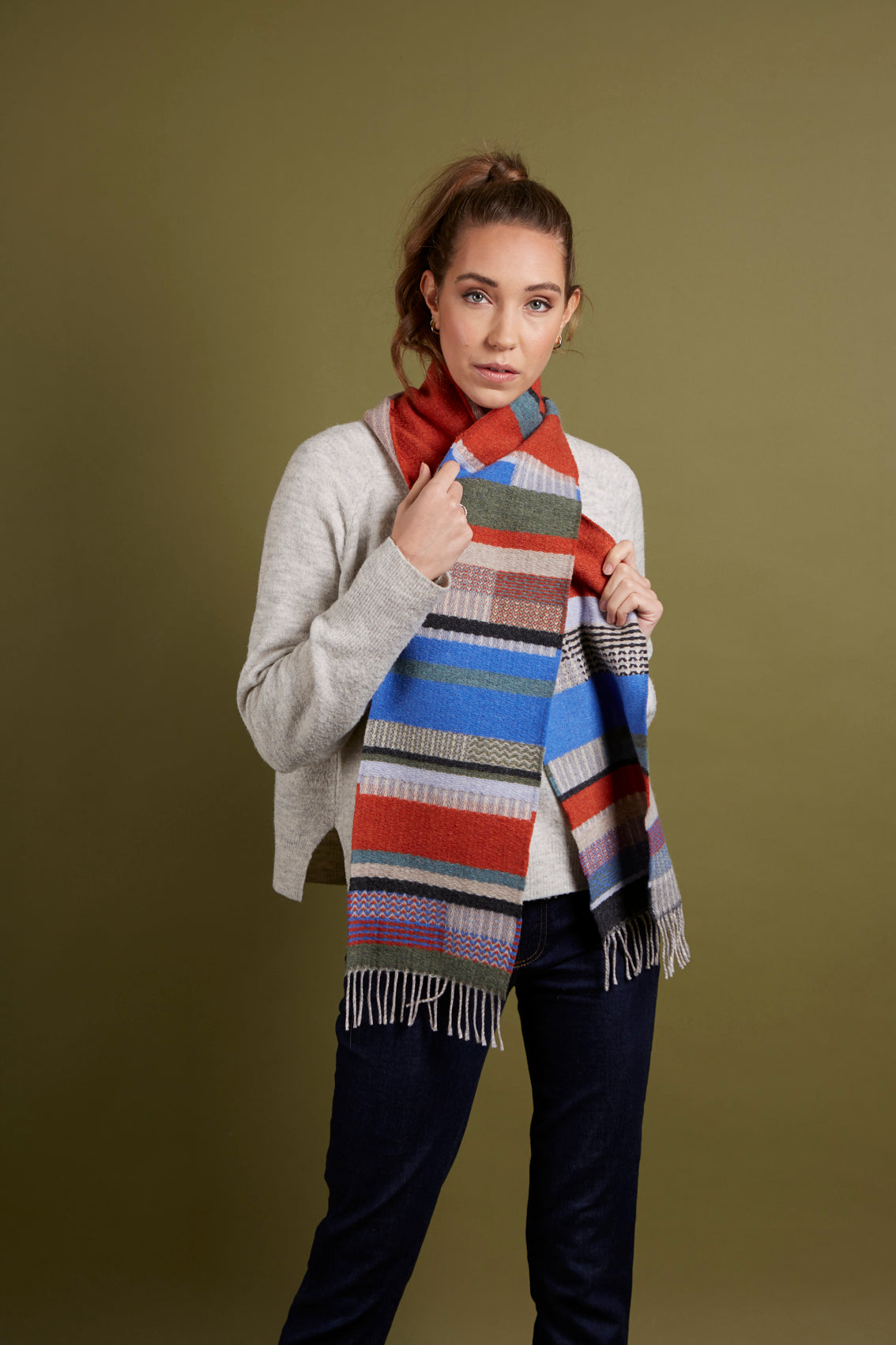 WALLACE+SEWELL - SCARF - DORVIGNY - RUST