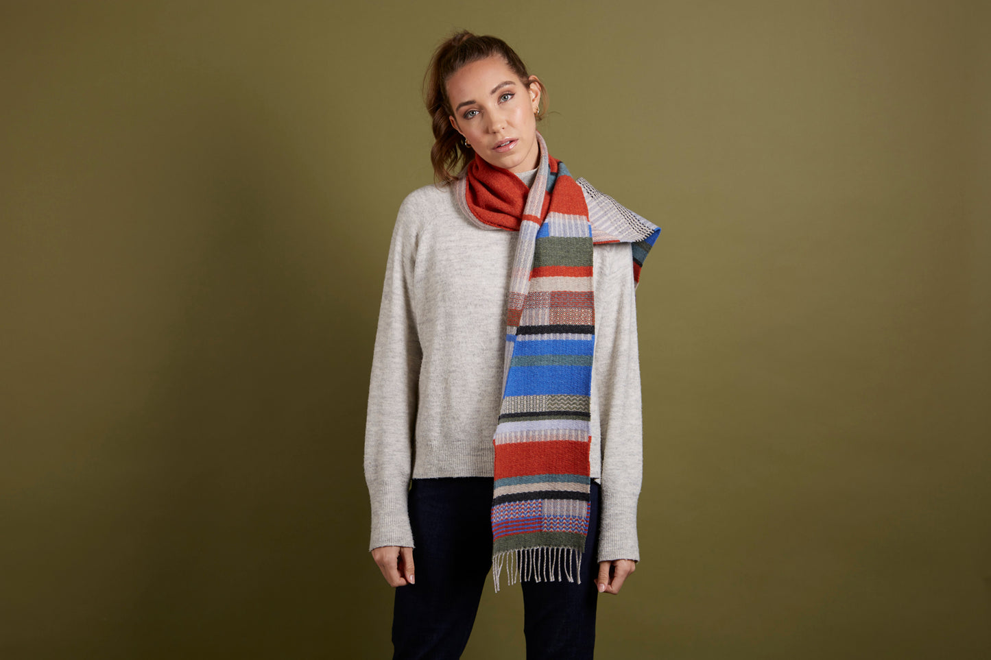 WALLACE+SEWELL - SCARF - DORVIGNY - RUST