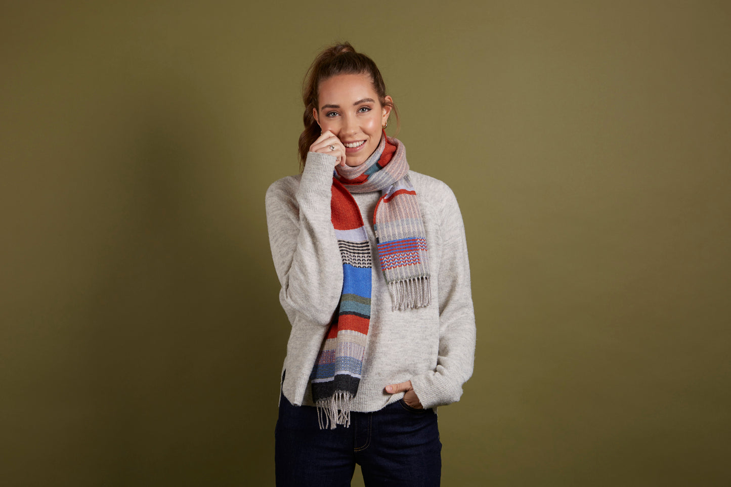 WALLACE+SEWELL - SCARF - DORVIGNY - RUST