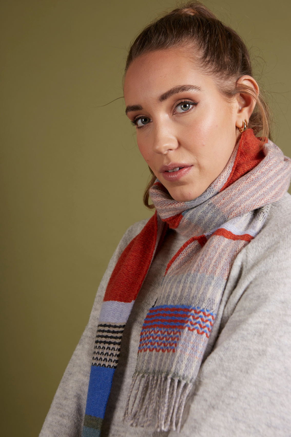 WALLACE+SEWELL - SCARF - DORVIGNY - RUST