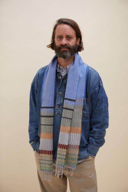 WALLACE+SEWELL - SCARF - ANOUILH - BLUE