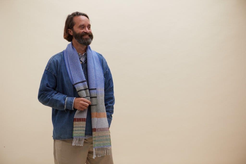 WALLACE+SEWELL - SCARF - ANOUILH - BLUE