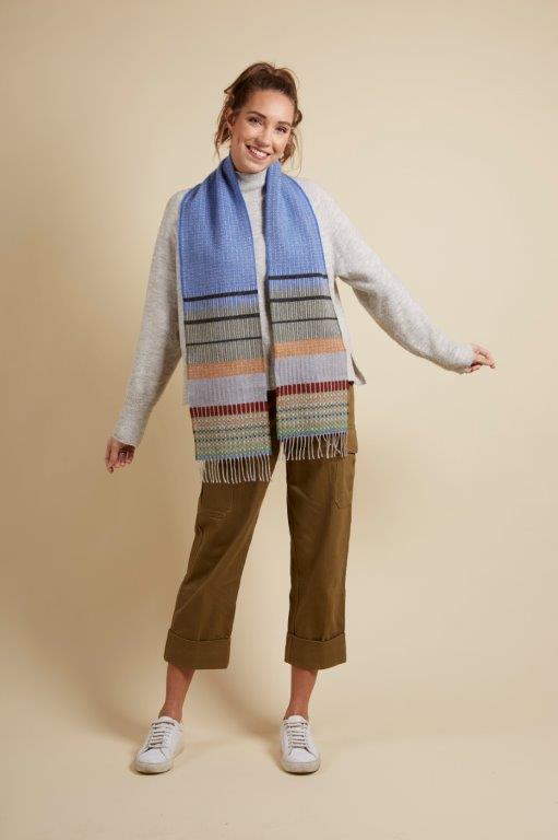 WALLACE+SEWELL - SCARF - ANOUILH - BLUE