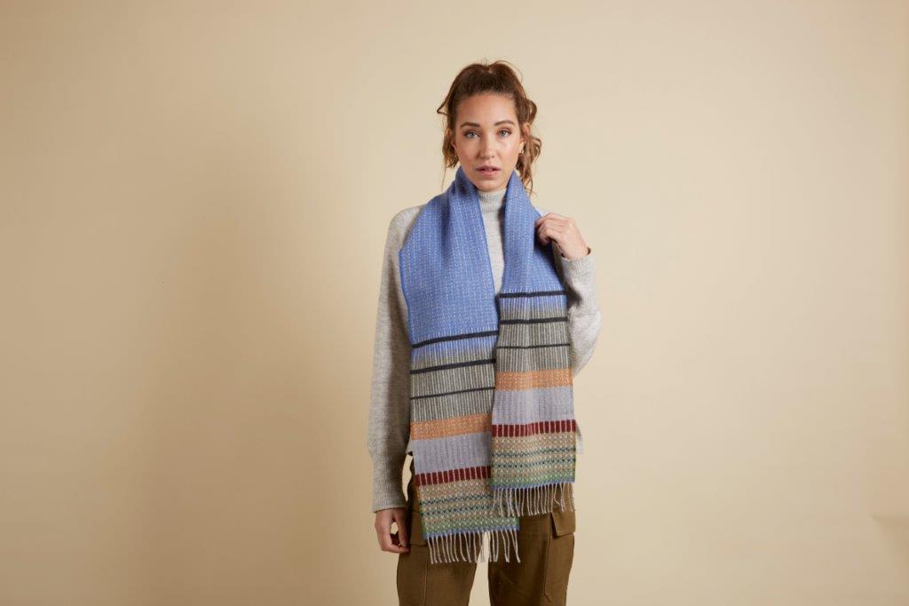 WALLACE+SEWELL - SCARF - ANOUILH - BLUE