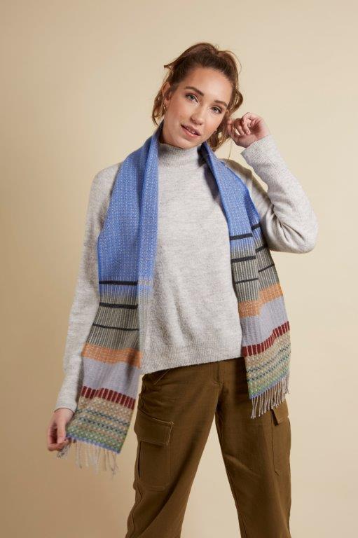 WALLACE+SEWELL - SCARF - ANOUILH - BLUE