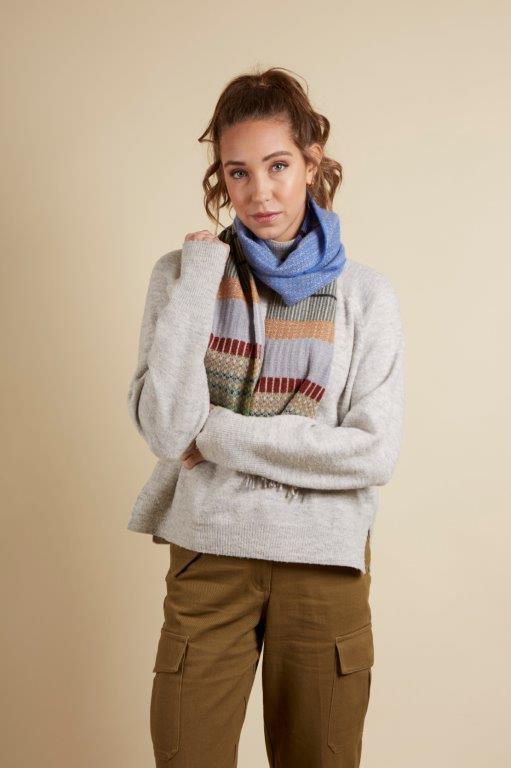 WALLACE+SEWELL - SCARF - ANOUILH - BLUE