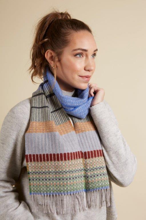 WALLACE+SEWELL - SCARF - ANOUILH - BLUE