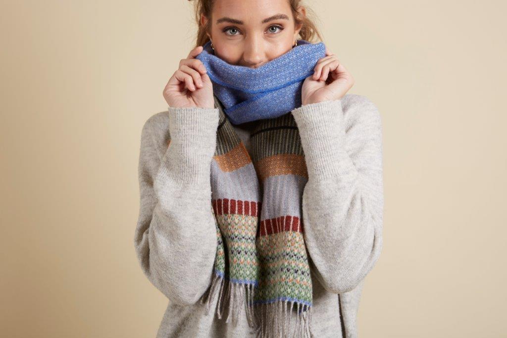 WALLACE+SEWELL - SCARF - ANOUILH - BLUE
