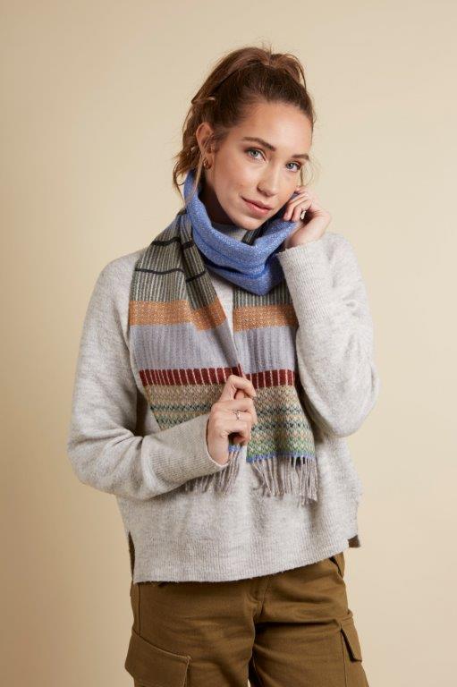 WALLACE+SEWELL - SCARF - ANOUILH - BLUE