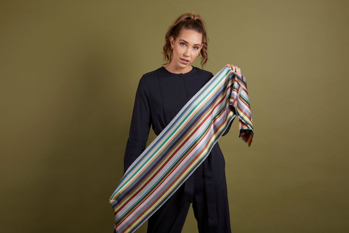 WALLACE+SEWELL - SILK+LAMBSWOOL SCARF - MARCELINE - GREY