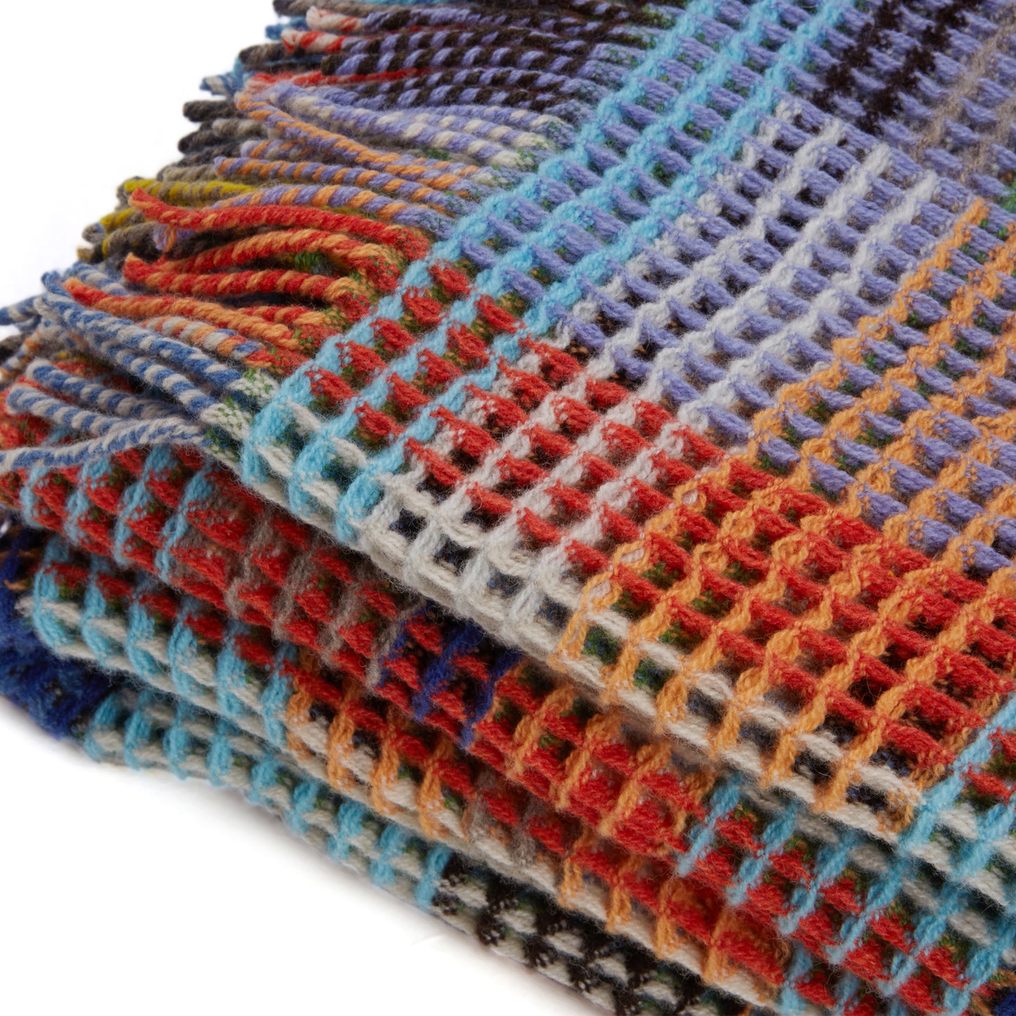 WALLACE+SEWELL - HONEYCOMB THROW - WILDING - LARGE