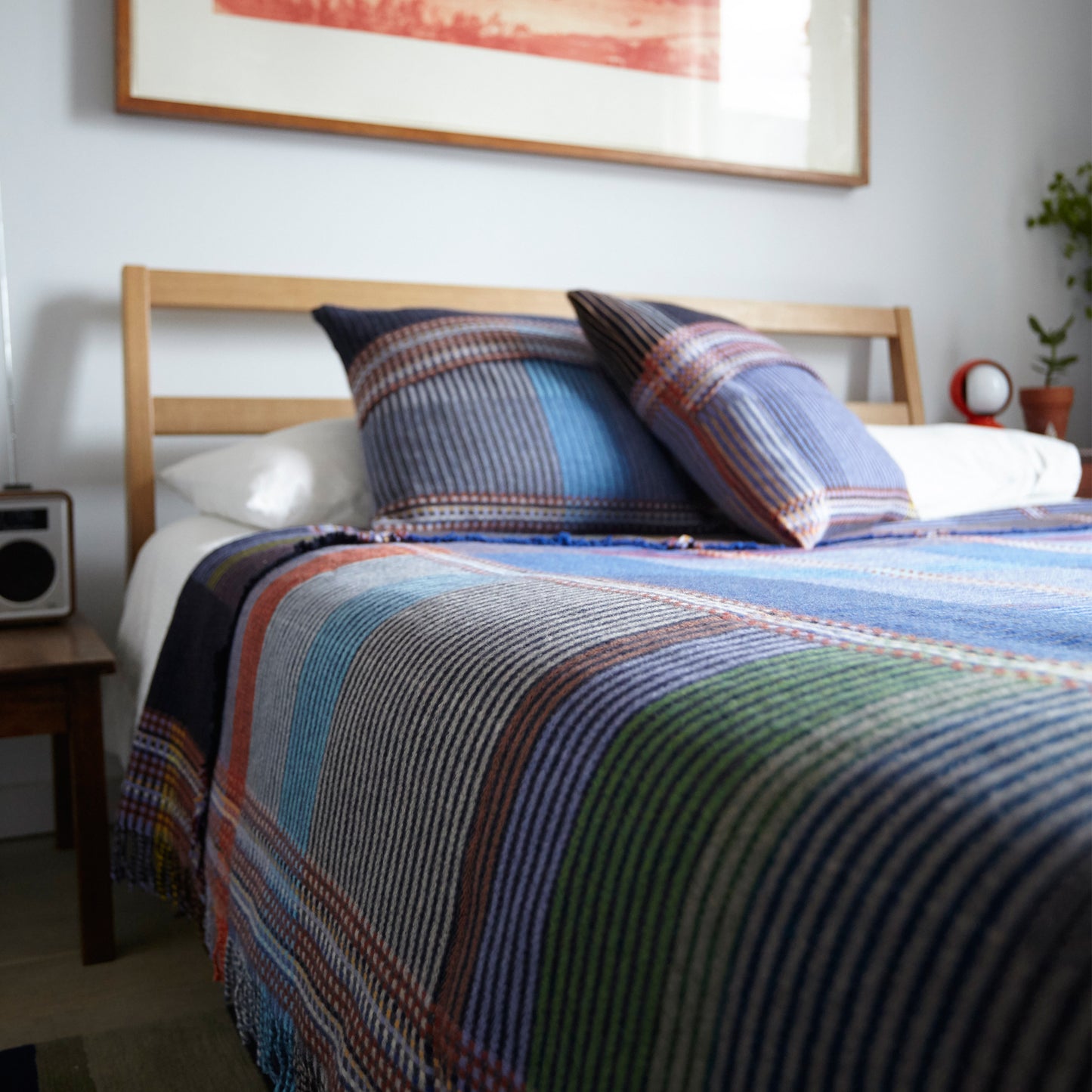 WALLACE+SEWELL - PINSTRIPE THROW - CALVERT - LARGE