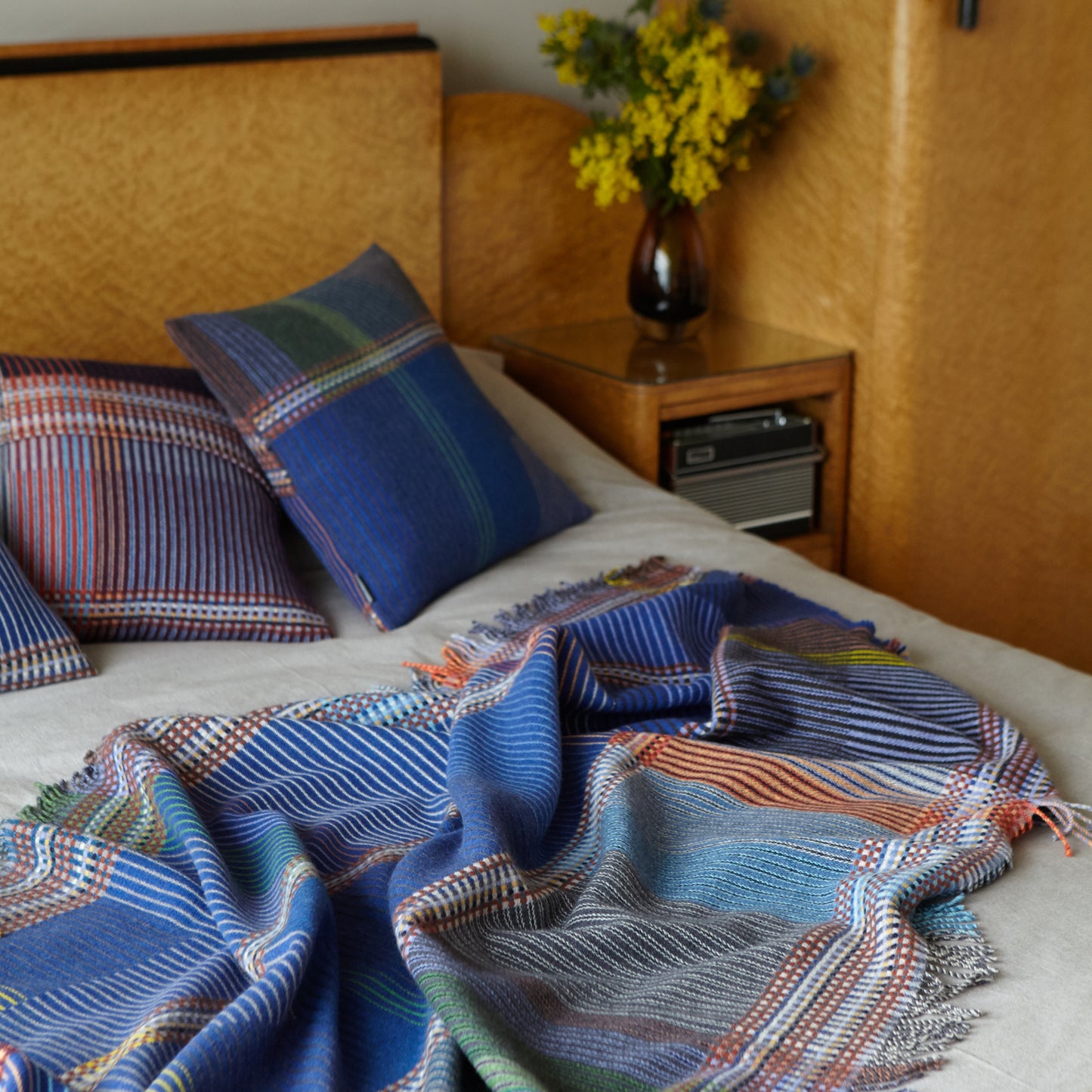 WALLACE+SEWELL - PINSTRIPE THROW - CALVERT - SMALL