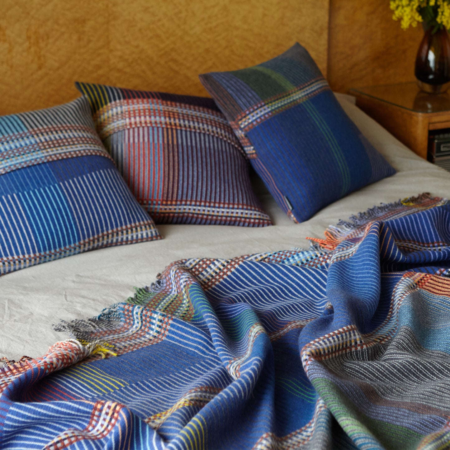 WALLACE+SEWELL - PINSTRIPE THROW - CALVERT - LARGE