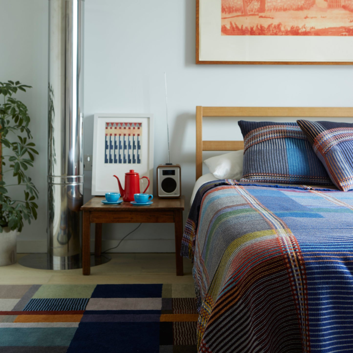 WALLACE+SEWELL - PINSTRIPE THROW - CALVERT - LARGE