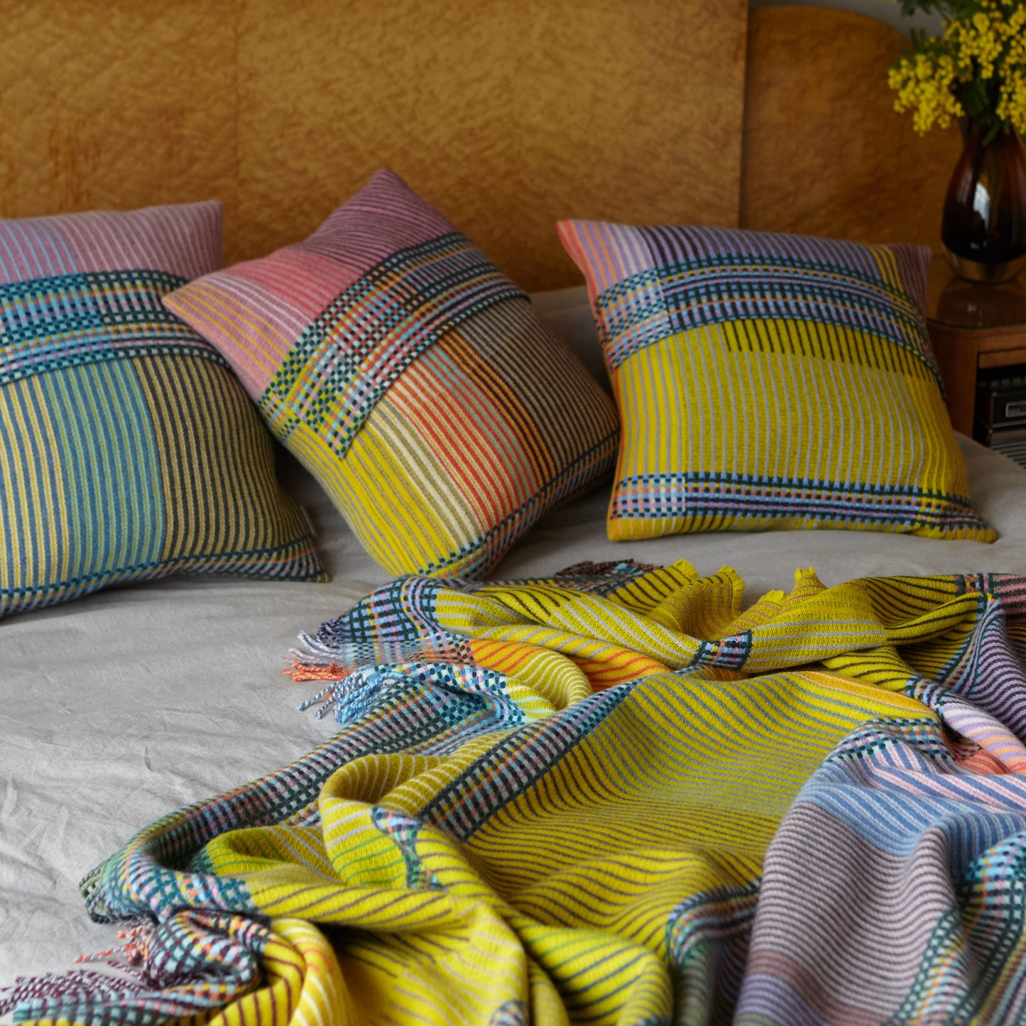 WALLACE+SEWELL - PINSTRIPE THROW - HAMBLING - LARGE