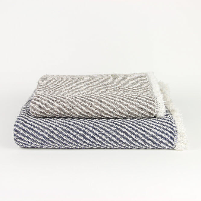 KONTEX - ORGANIC SWELL TOWEL. NAVY